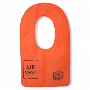 Vintage 1964 G.I. Joe Life Jacket Air Vest Orange For 12" Action Figures